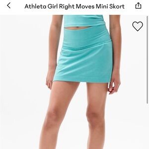 Athleta Girls Turquoise Mini Skort